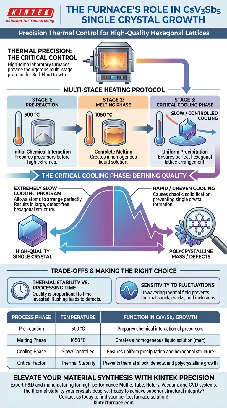 高温实验室炉如何促进高质量CsV3Sb5单晶的形成？ 图解指南