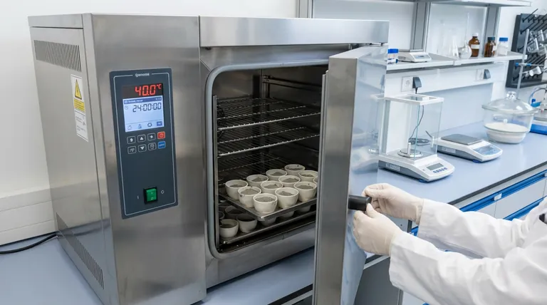 CRPの微細構造解析に電動送風乾燥機が必要なのはなぜですか?適切な乾燥でデータの精度を確保する