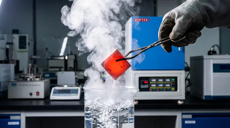 Warum ist ein sofortiges Abschrecken mit Wasser nach einer thermischen Simulation erforderlich? Erhaltung der Mikrostruktur der (CoCrNi)94Al3Ti3-Legierung