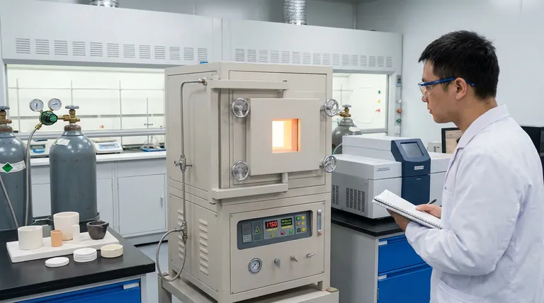 Por que um sistema de vácuo ou gás inerte é necessário para a sinterização de nitreto de silício? Evite a decomposição do material agora