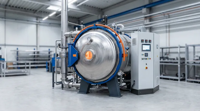 在硬质合金(WC-8Co)生产中,工业真空烧结炉的核心功能是什么?达到峰值密度。