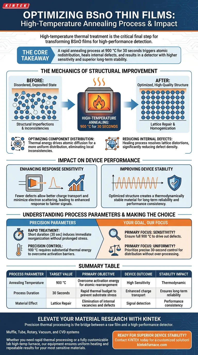 BSnO薄膜の高温熱処理の目的は何ですか？デバイス感度の向上 ビジュアルガイド