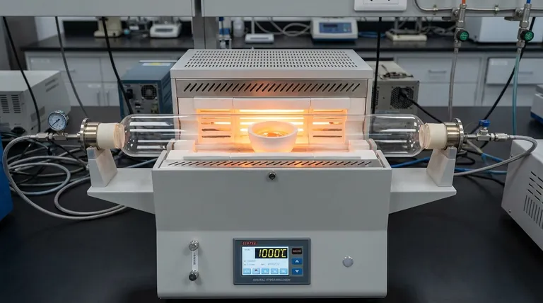 在 CsV3Sb5 生长中,氧化铝坩埚的主要功能是什么?确保高纯度和热稳定性