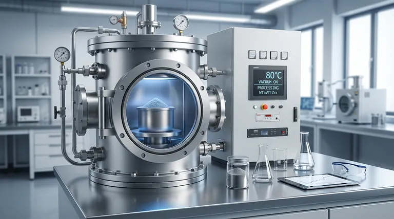 لماذا يلزم استخدام فرن تفريغ للمعالجة اللاحقة لمساحيق سبيكة WTaVTiZrx؟ ضمان النقاء ومنع الأكسدة