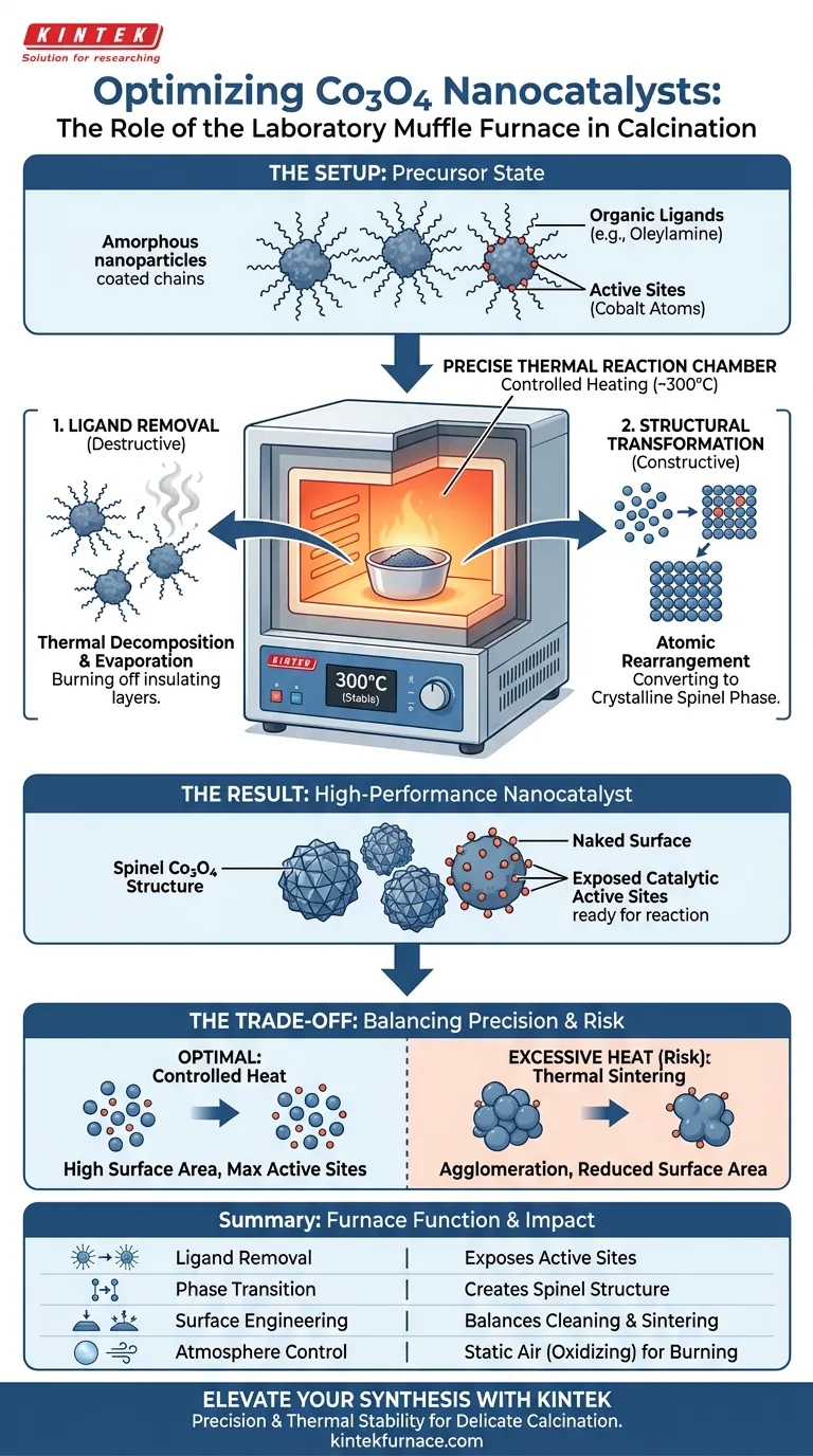 在 Co3O4 纳米催化剂煅烧中，马弗炉如何工作？优化您的催化剂性能 图解指南
