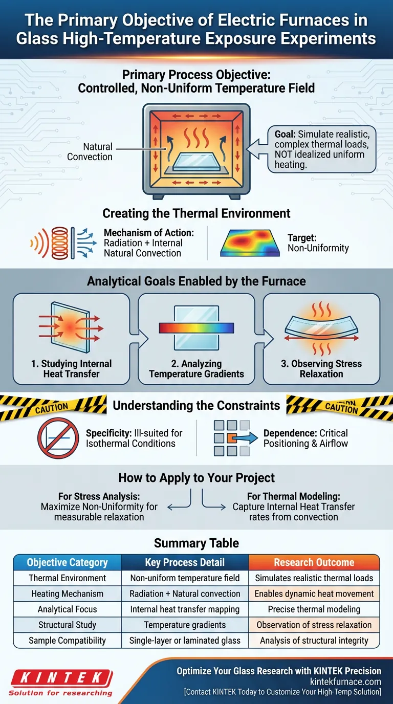 在玻璃实验中使用电炉的主要工艺目标是什么？分析应力与热传递 图解指南