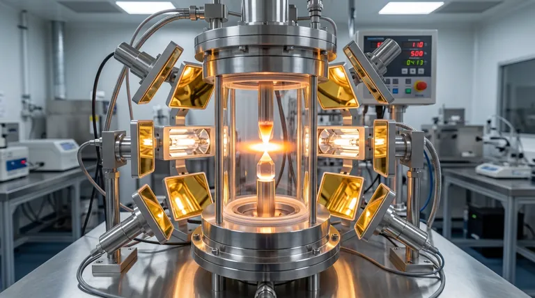 红外对流炉在区域熔炼法中扮演什么角色?掌握铌掺杂的β-Ga2O3晶体生长