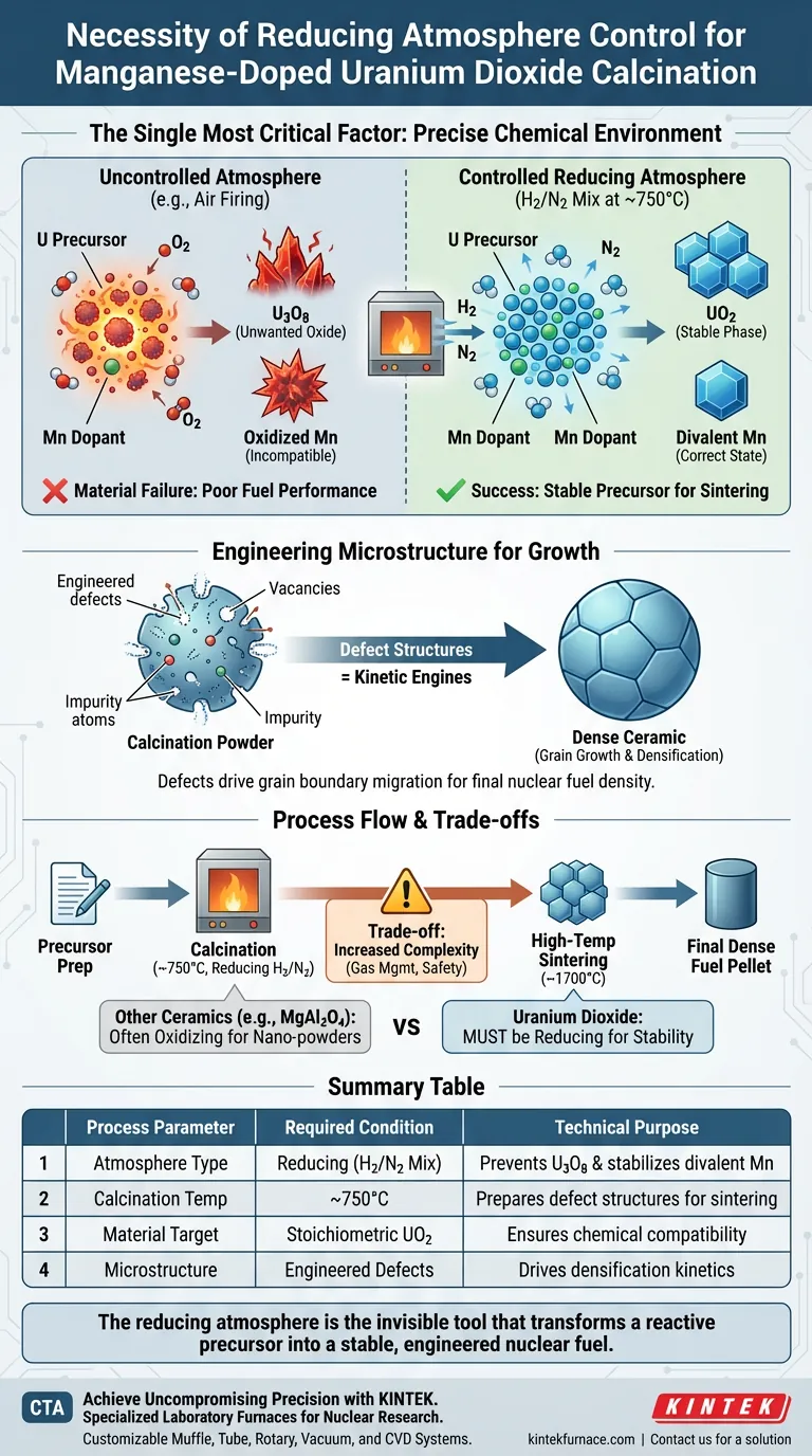 Какова необходимость использования лабораторной печи с восстановительной атмосферой? Освоение кальцинации UO2 Визуальное руководство
