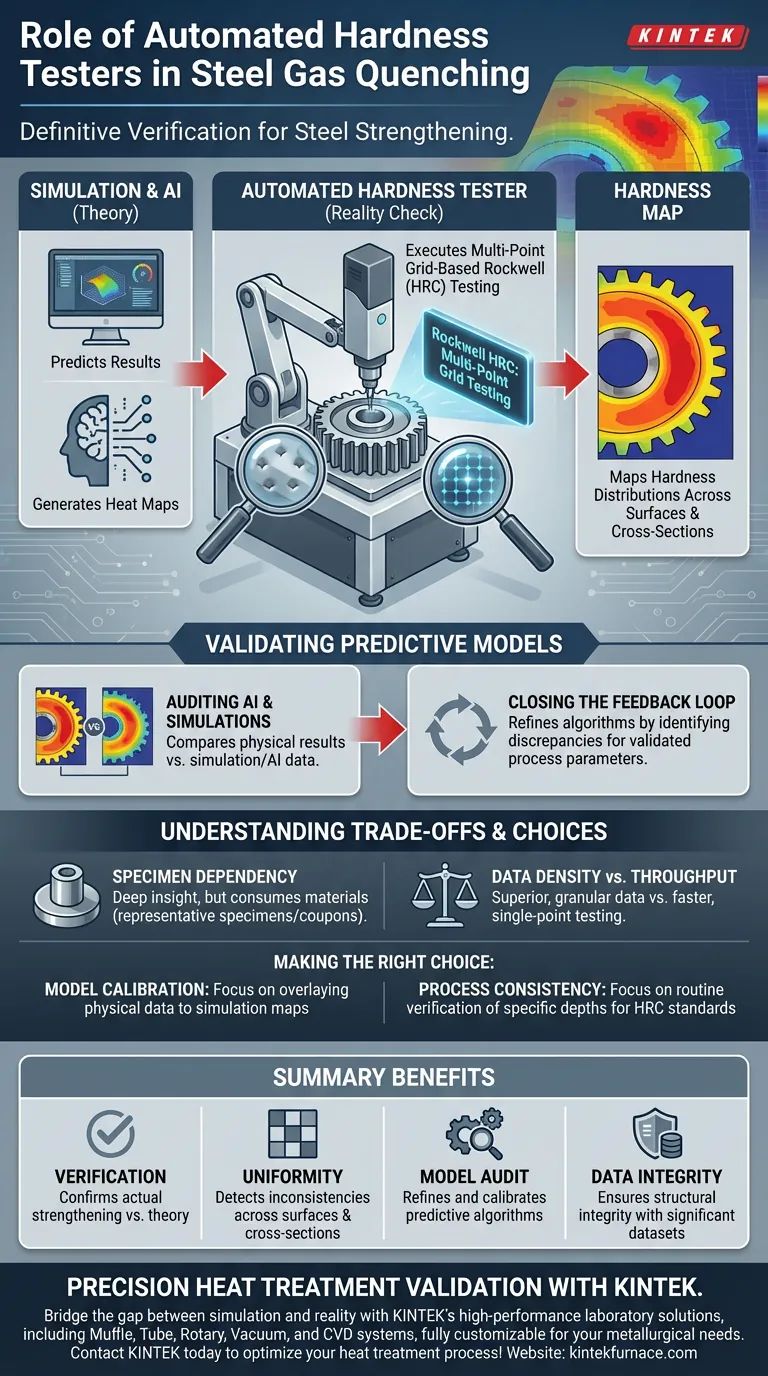 自动硬度测试仪在评估钢制零件气体淬火工艺中扮演什么角色？验证质量 图解指南