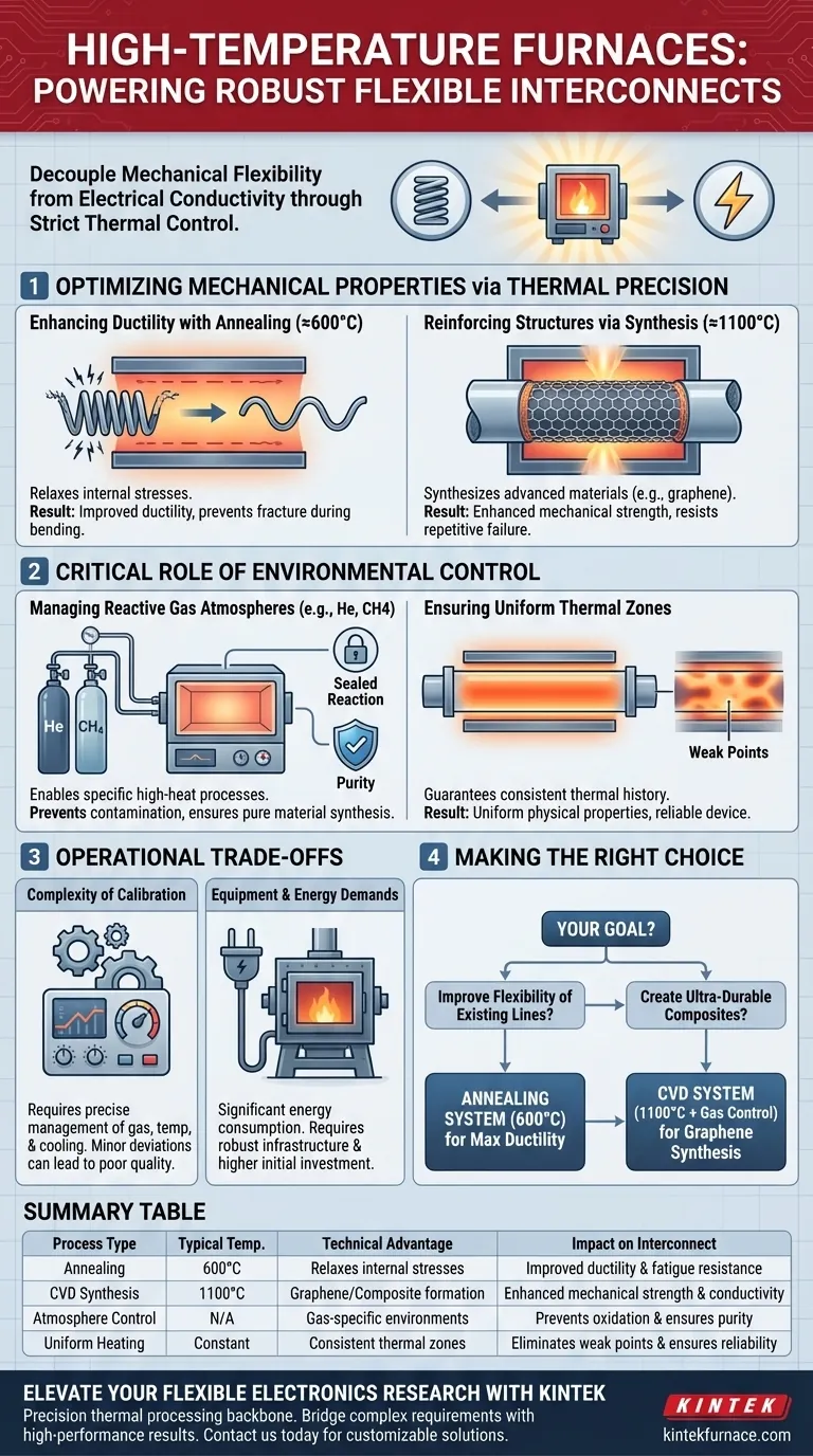 Quali vantaggi tecnici offrono i sistemi di forni ad alta temperatura per interconnessioni flessibili robuste? Migliora la Durabilità Guida Visiva