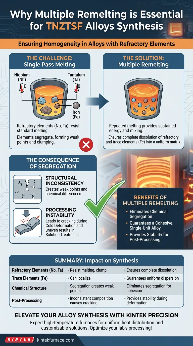 为什么 TNZTSF 合金需要多次重熔？通过难熔元素实现完全均质 图解指南
