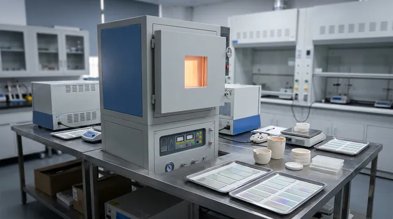 Qual o papel de um forno de caixa de alta temperatura no PDA de filme fino FTO? Otimize o seu desempenho optoeletrônico