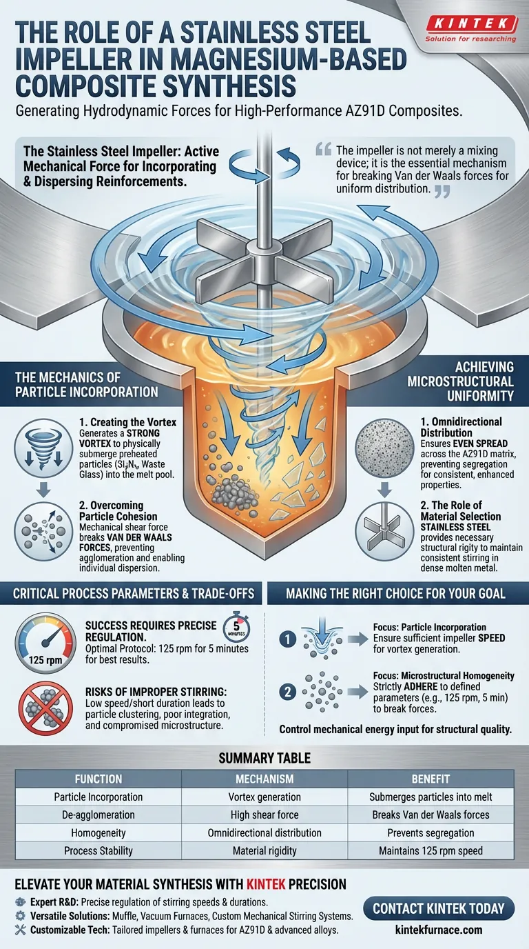 不锈钢叶轮在镁基复合材料合成中起什么作用？优化涡流掺入 图解指南
