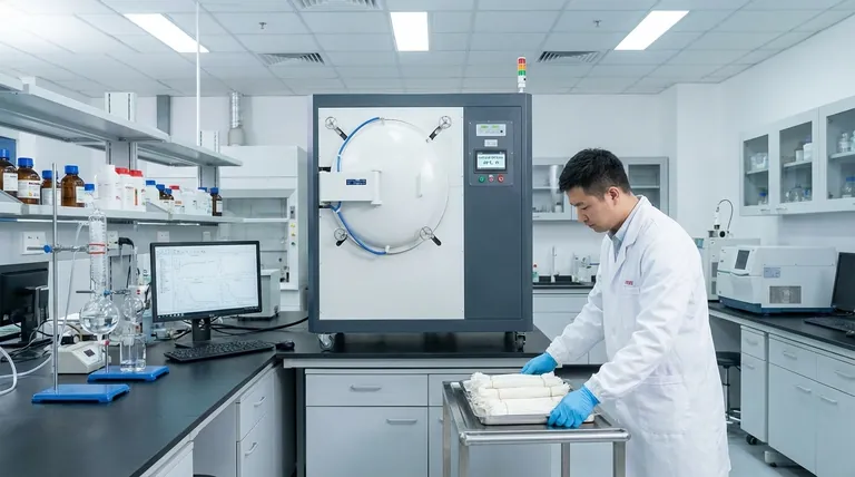 중공 섬유 멤브레인 후처리 시 진공 오븐 사용 목적은 무엇인가요? 구조적 무결성 보장