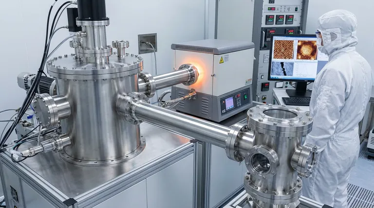 What is the advantage of using an integrated UHV preparation chamber? Ensure Pristine In2Se3 Surface Integrity