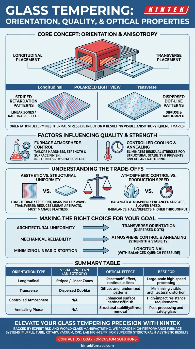 強化炉内のガラスの向きは品質にどのように影響しますか？光学特性と物理特性の最適化 ビジュアルガイド