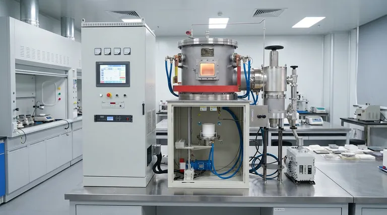 ما هي وظيفة الفرن الفراغي في تصنيع الفوسفور؟ تحقيق مواد الوولاستونيت النقية المشوبة بـ Tb3+/Ce3+