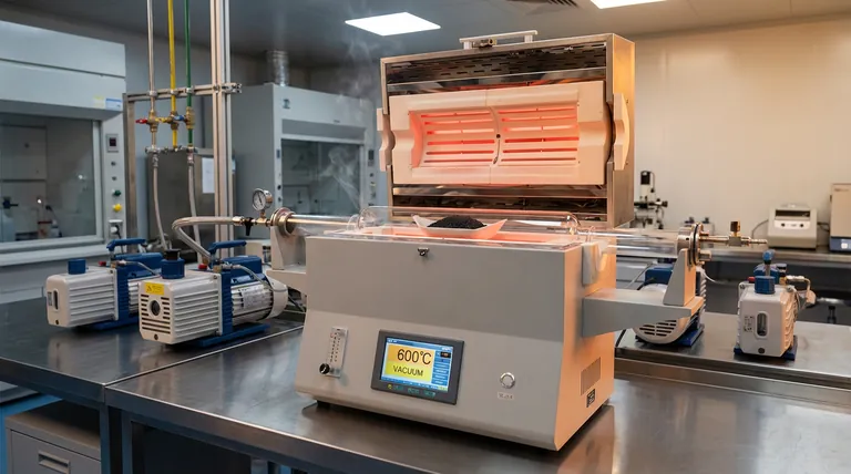 真空管式炉在膨胀石墨再生中的作用是什么?深层孔隙修复专家