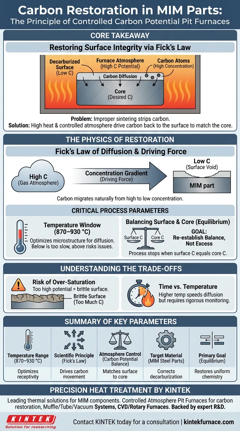 제어 탄소 잠재력 갱도로를 사용하는 원리는 무엇입니까? MIM 강철 부품 무결성 복원 시각적 가이드