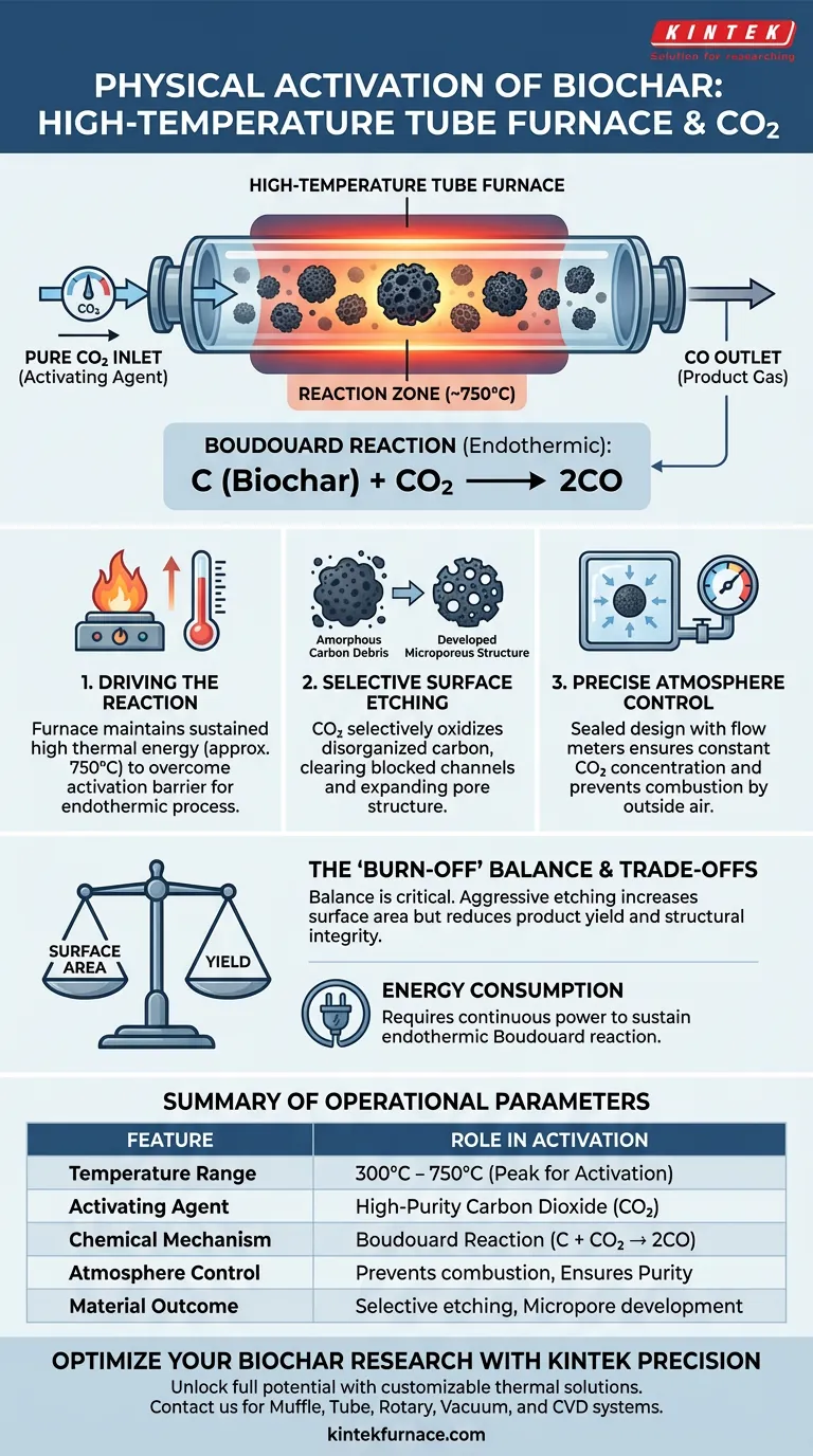 高温管式炉如何用于生物炭活化？通过CO2蚀刻增强孔隙率 图解指南