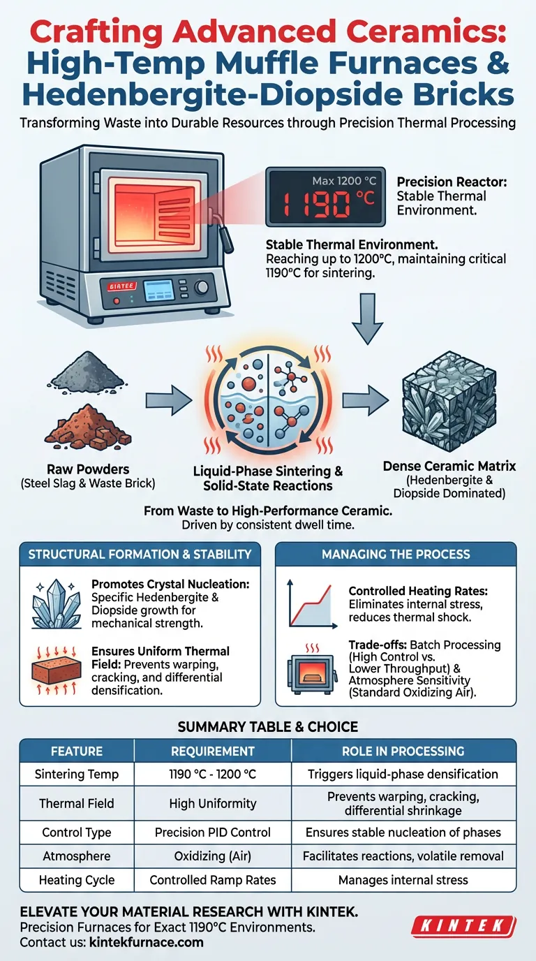 马弗炉为陶瓷砖提供何种条件？用于硅灰石合成的精密加热 图解指南