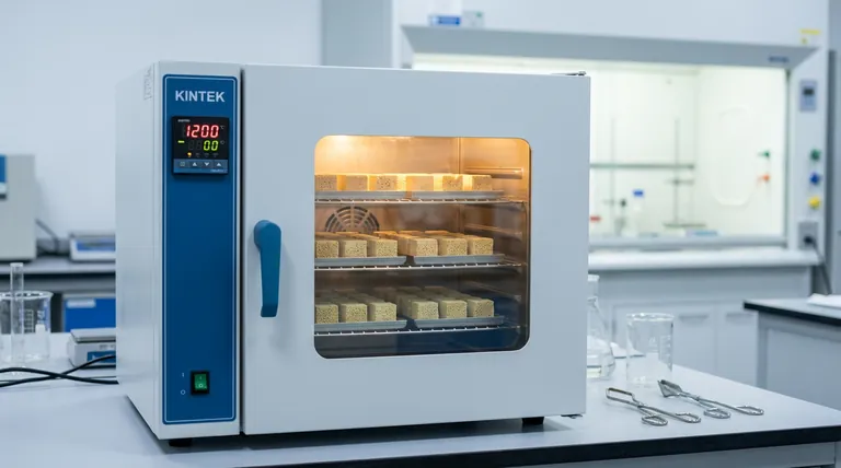 CeZrPAl 지지체에 데스크탑 건조 오븐을 사용하는 이유는 무엇인가요? 구조적 무결성을 위한 필수 팁