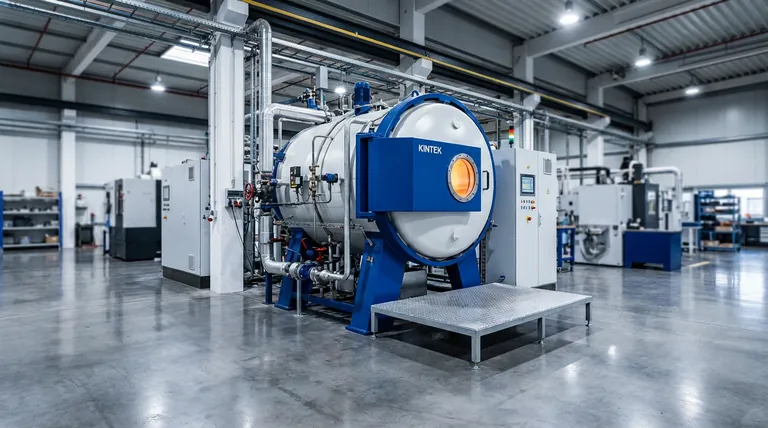 Como um forno industrial de sinterização a vácuo contribui para a densificação de ímãs de NdFeB? | Insights de Especialistas