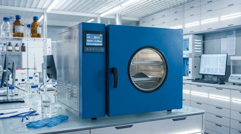 真空干燥箱在PPy/α-Fe2O3复合材料后处理中的作用是什么?专家见解