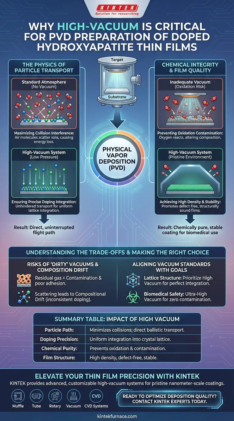 为什么掺杂羟基磷灰石的 PVD 需要高真空系统？实现高纯度生物医学涂层 图解指南