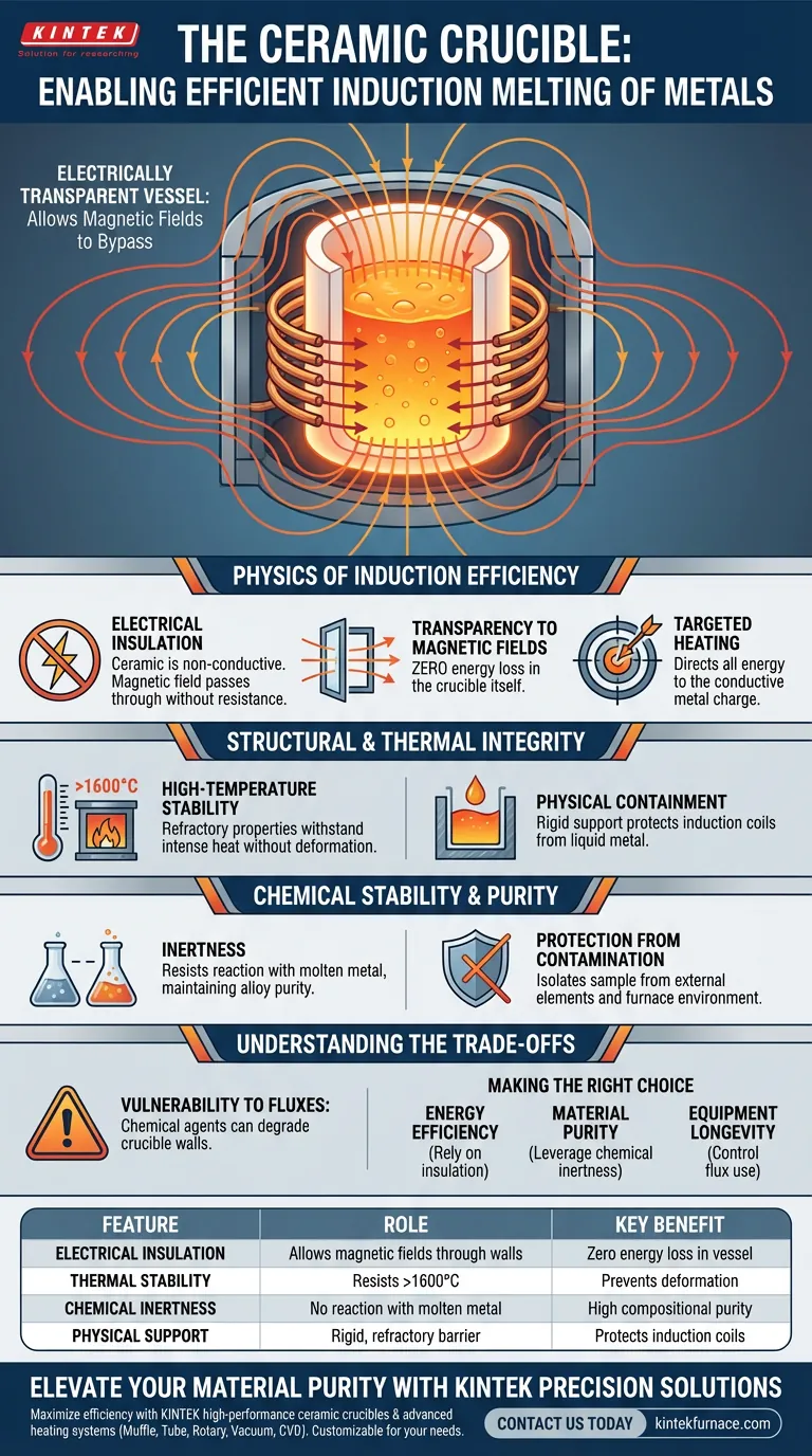 陶瓷坩埚在金属感应熔炼过程中扮演什么角色？主要优点与性能因素 图解指南