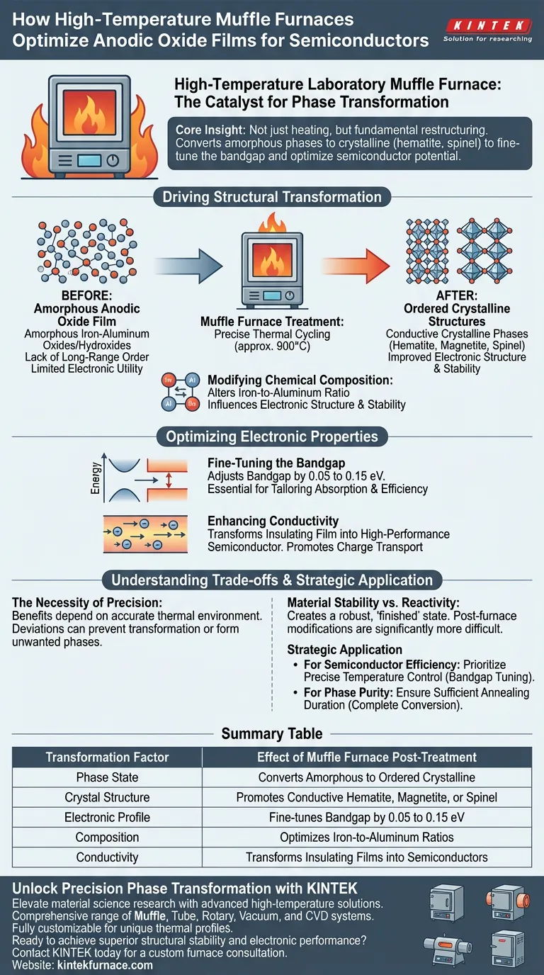 高温实验室马弗炉如何影响材料特性？快速转化阳极氧化膜 图解指南