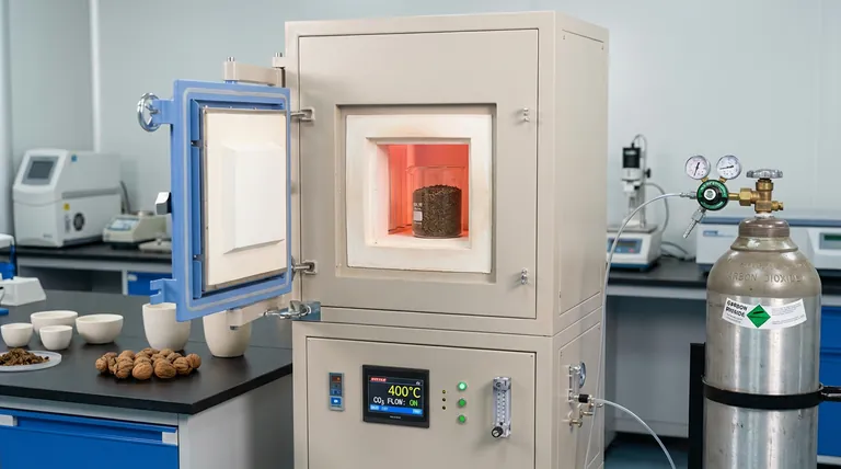 Wie wird ein Labor-Boxofen mit kontrollierter Atmosphäre für die Biomasseumwandlung verwendet? Engineering Biochar Additives