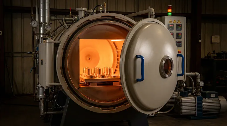 How does an industrial vacuum heat treatment furnace facilitate the diffusion step in the OBD process? Expert Insights