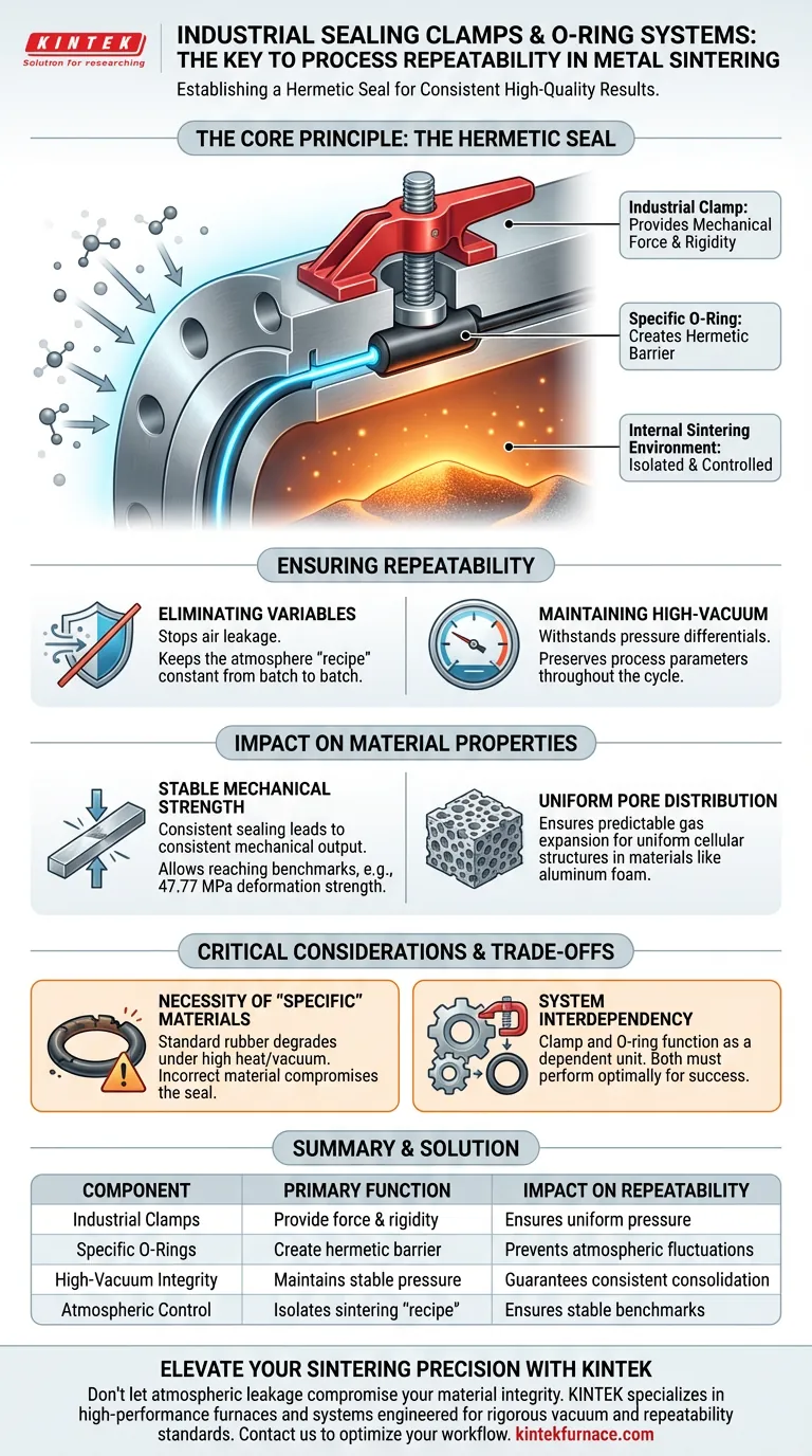 工业密封夹和O形圈系统如何确保工艺可重复性？实现一致的烧结质量 图解指南