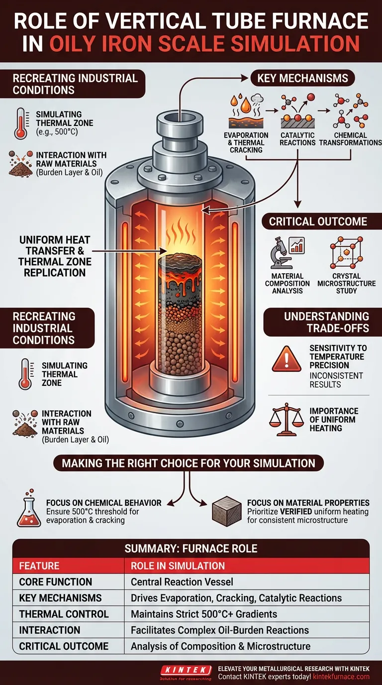 垂直管式炉在油性铁鳞模拟中扮演什么角色？掌握高炉组件分布 图解指南