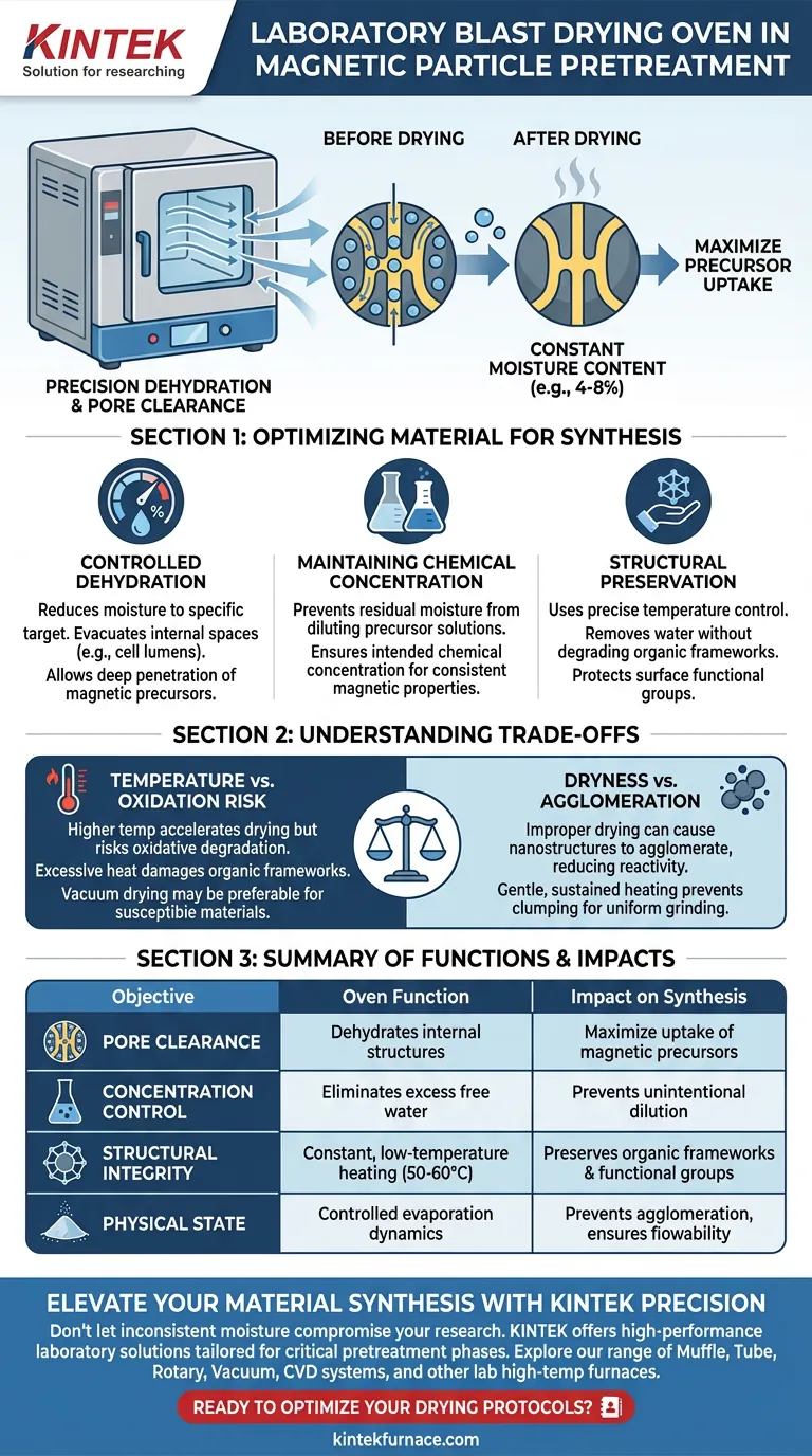 実験室用ブラスト乾燥オーブンの機能は何ですか？磁性粒子の前処理の最適化 ビジュアルガイド