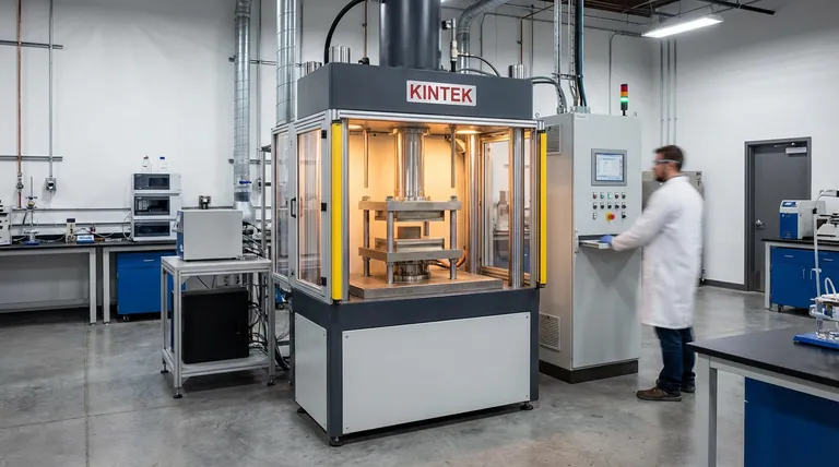 Qual é a função de um forno industrial de fusão por indução a vácuo na solidificação direcional de pás?