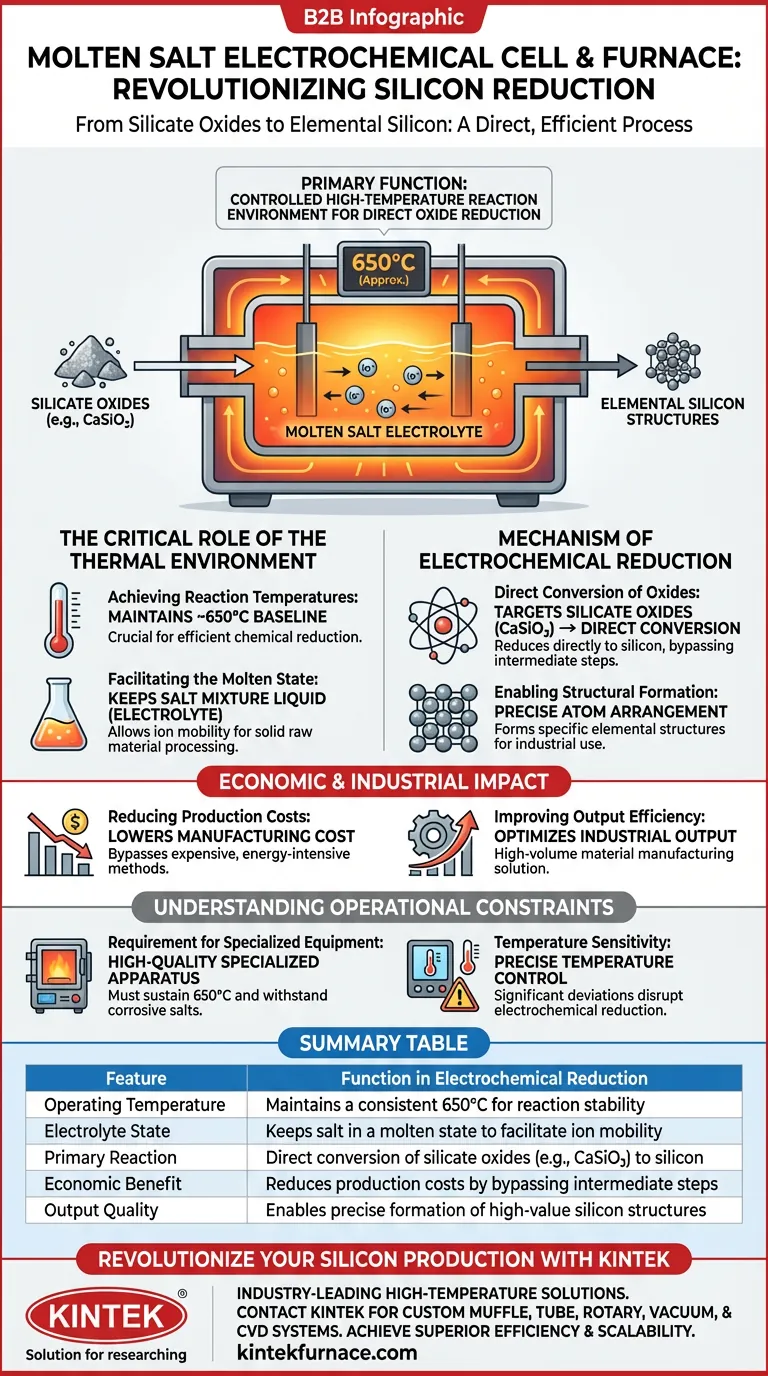 熔盐电化学电池或熔炉的功能是什么？高效硅材料生产的秘诀 图解指南