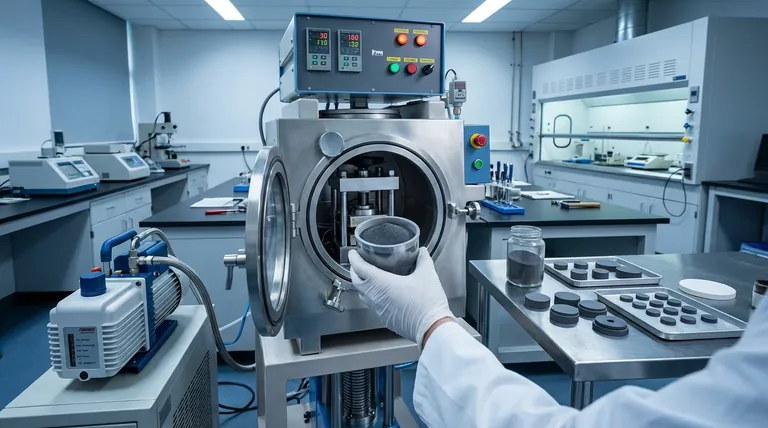 Qual é a necessidade de equipamentos de secagem a vácuo para pós moídos em moinho de bolas? Garanta pureza e densidade em cerâmicas