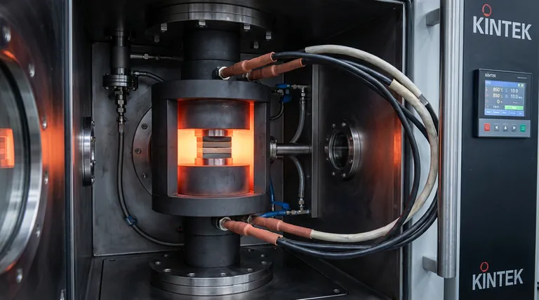 Quali funzioni svolgono gli stampi in grafite ad alta resistenza durante l'SPS? Aumenta l'efficienza e la precisione nell'unione dei materiali