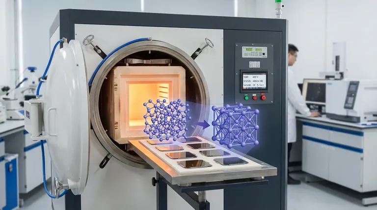 진공로에서 NiTi 박막을 어닐링하는 과정과 효과는 무엇인가요? 초탄성 발현