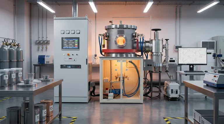 Welche Rolle spielt eine Vakuumkammer bei der Festphasensynthese von TiC/Cu? Master High-Purity Material Engineering