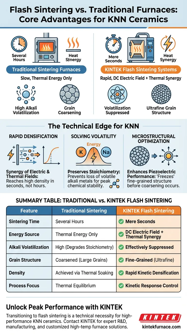 ما هي المزايا التقنية الأساسية لنظام التلبيد الومضي؟ تعزيز أداء تصنيع سيراميك KNN دليل مرئي