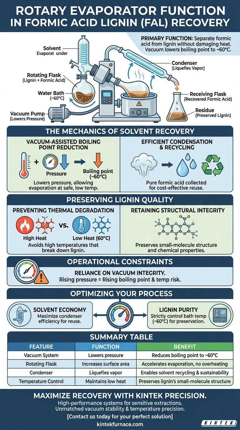 在回收甲酸木质素时，旋转蒸发器的功能是什么？保持质量与提高效率 图解指南