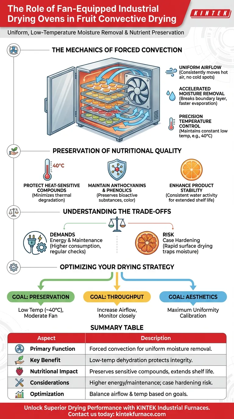 ファンシステムを備えた工業用乾燥オーブンは、果物材料の対流式熱風乾燥においてどのような役割を果たしますか？品質向上と栄養素の保持 ビジュアルガイド