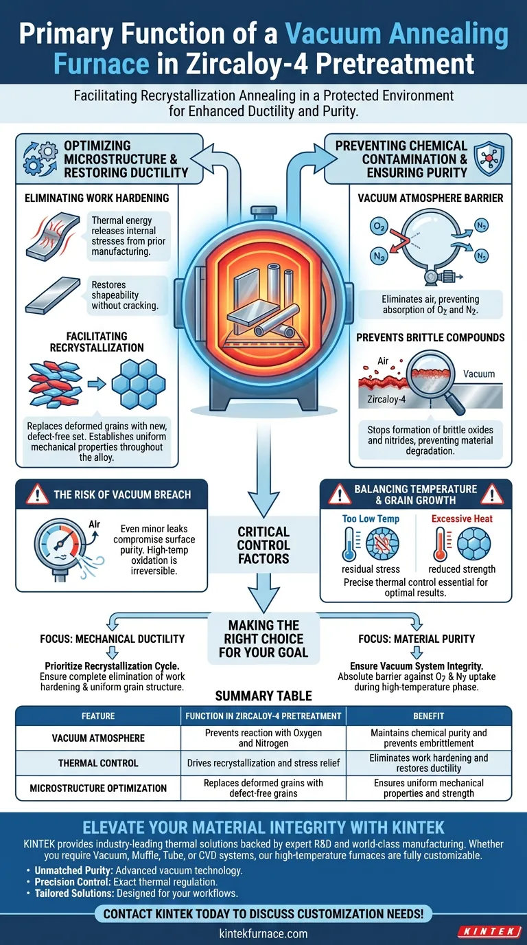 真空退火炉的主要功能是什么？优化 Zircaloy-4 合金的预处理和纯度 图解指南
