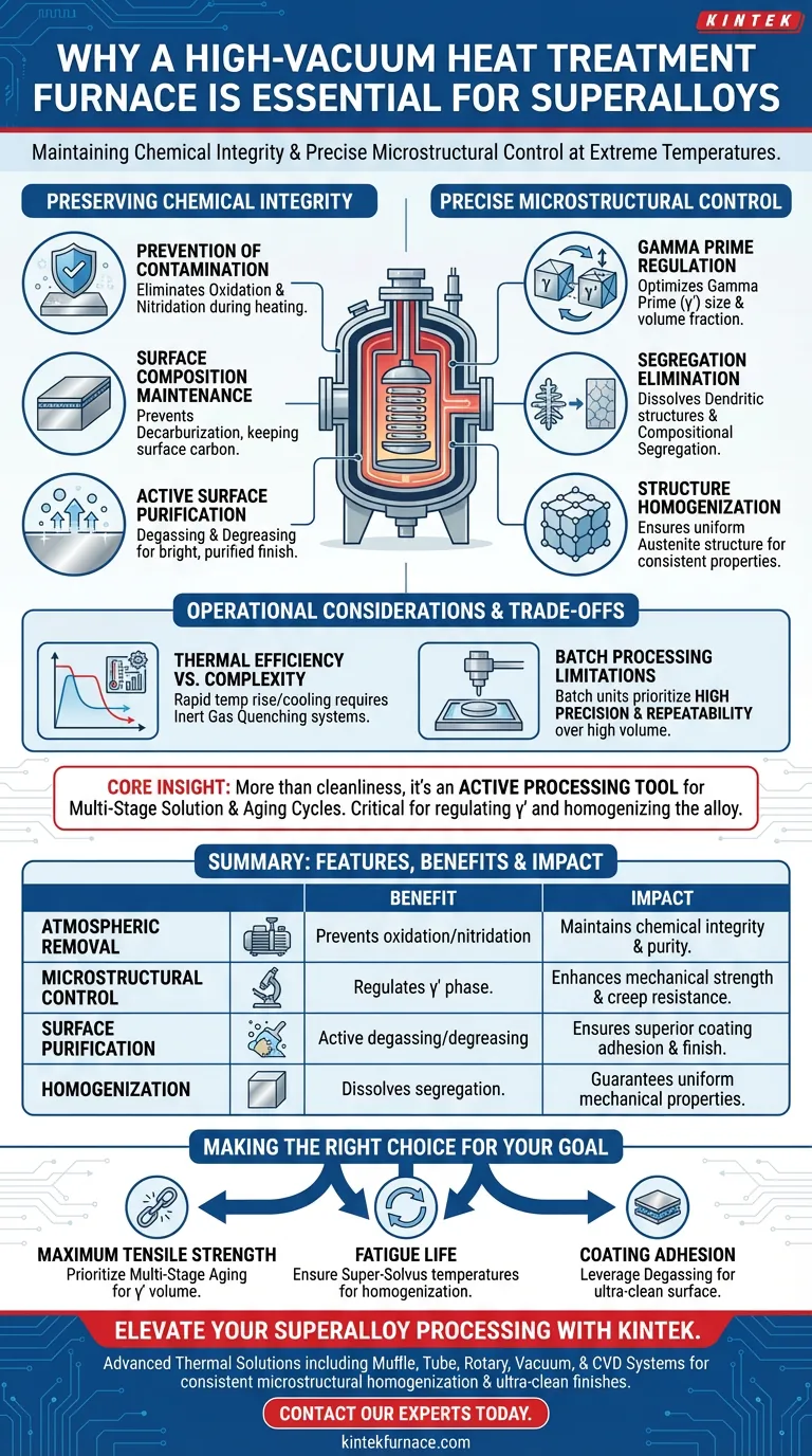 슈퍼합금에 고진공 열처리로가 필수적인 이유는 무엇인가요? 재료 무결성의 정점 잠금 해제 시각적 가이드