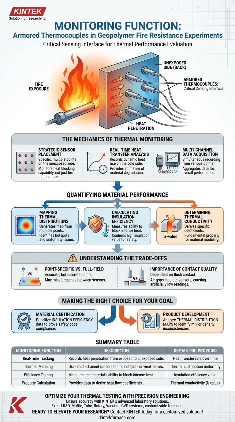 在聚合物防火实验中，铠装热电偶的监测功能是什么？ 图解指南