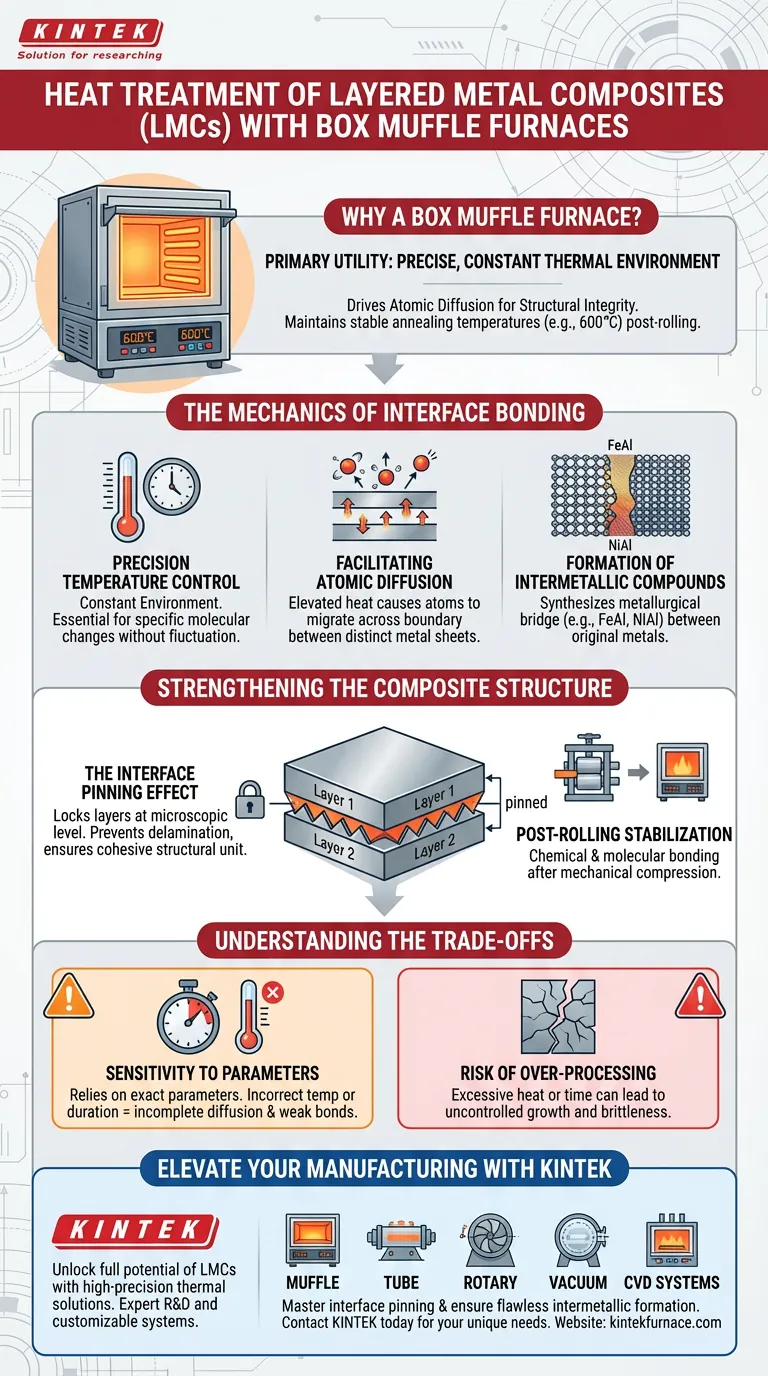 为什么使用箱式马弗炉处理LMC？增强界面结合和原子扩散 图解指南