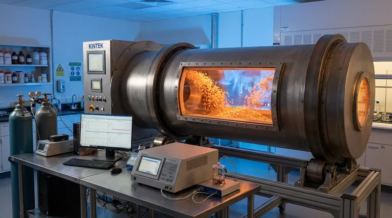 旋转窑反应器有哪些优势?为石墨烯包覆的 CaO 复合材料实现卓越的均匀性